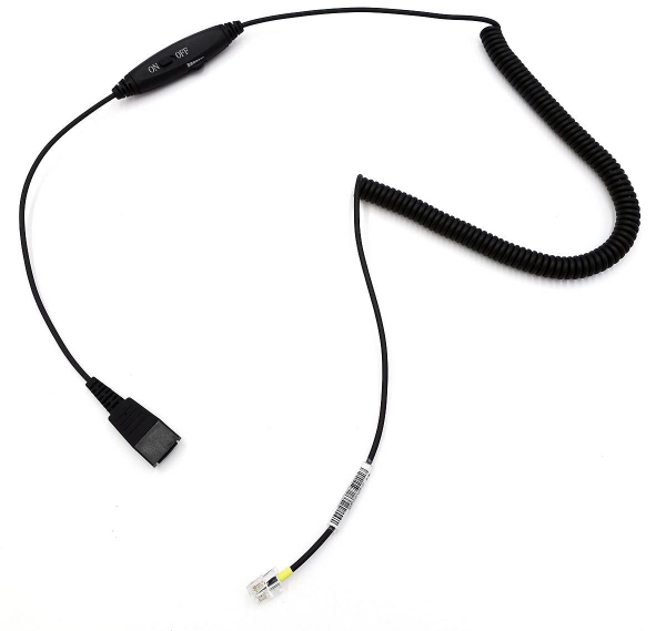 VT QD-RJ09 plug (05), Spiral PVC, 3.2 Meter, Inline-Anruffunktion, für Cisco Telefone VT-QD10017