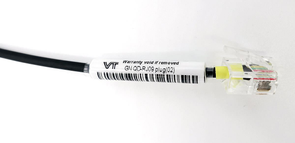 VT QD-RJ09 plug (02), Spiral PVC, 3 Meter, für Cisco Telefone VT-QD01057