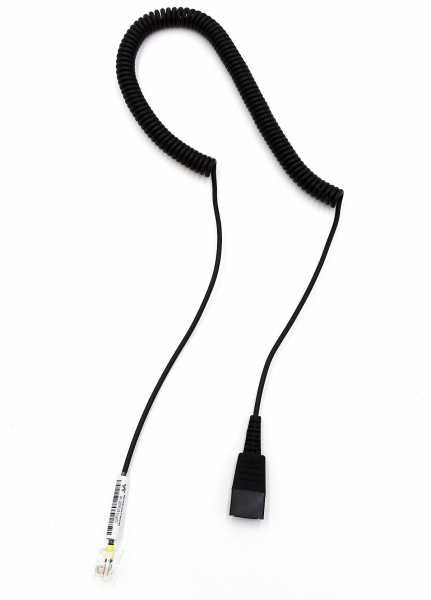 VT QD-RJ09 plug (02), Spiral PVC, 3 Meter, für Cisco Telefone VT-QD01057