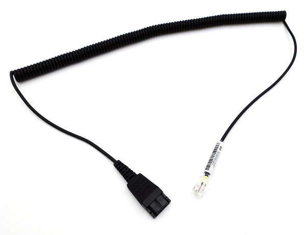 VT QD-RJ09 plug (02), Spiral PVC, 3 Meter, für Cisco Telefone VT-QD01057