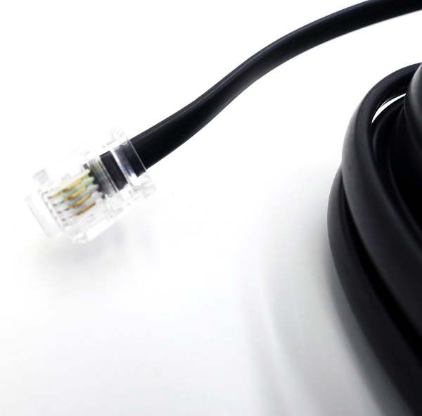 Anschlussschnur 15 m MW6/MW8 RJ11/RJ45 schwarz 70265