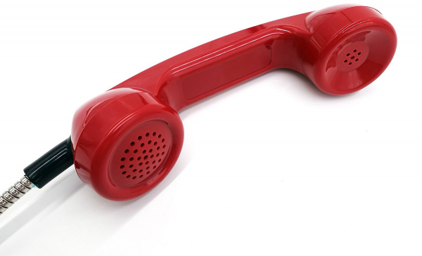 Joiwo Replacement Handset with Armored Cord, Red JWAT137-Handset-Red