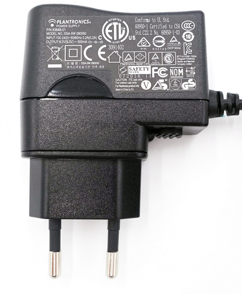 Poly Power supply EU for VistaPlus DM15/AP15 CS500/Savi 85R61AA 81423-01, 203158-01 Refurbished