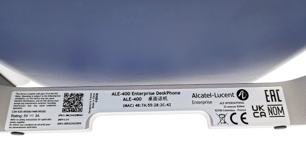 ALE 400 Enterprise DeskPhone mit schnurlosem Hörer 3ML27420AA