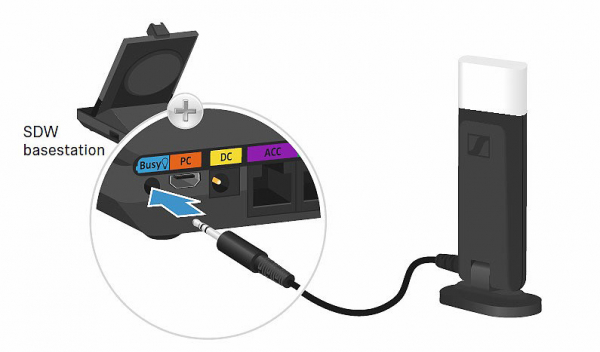 EPOS UI 10 BL Busylamp 2,5mm Klinke 1000701