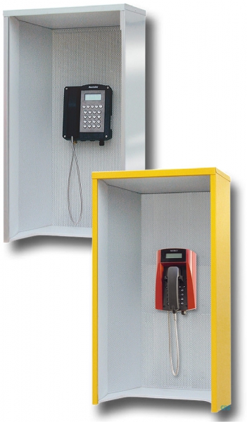 FHF Telephone-Hood model 404 galvanized steel yellow 11890101