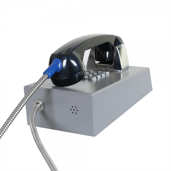J&R JR201-FK-Analog Anti-vandal Telephone, Keypad, Gray