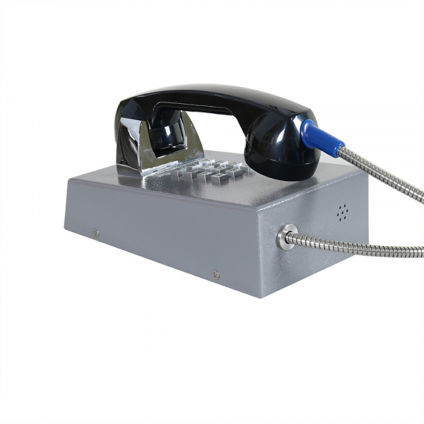 J&R JR201-FK-Analog Anti-vandal Telephone, Keypad, Gray