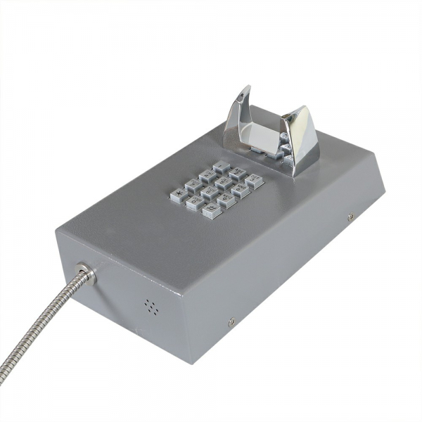 J&R JR201-FK-SIP Anti-vandal Telephone, Keypad, Gray