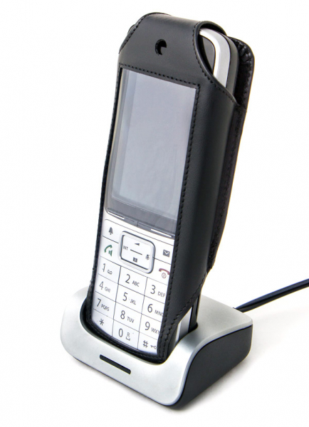 Ledertasche mit Drehgürtelclip für Gigaset SL750H & SL800H, OpenScape SL5 & SL6 SL800H Pro-PVC, OS DECT SL6-PVC, OPSCSL5-PVC