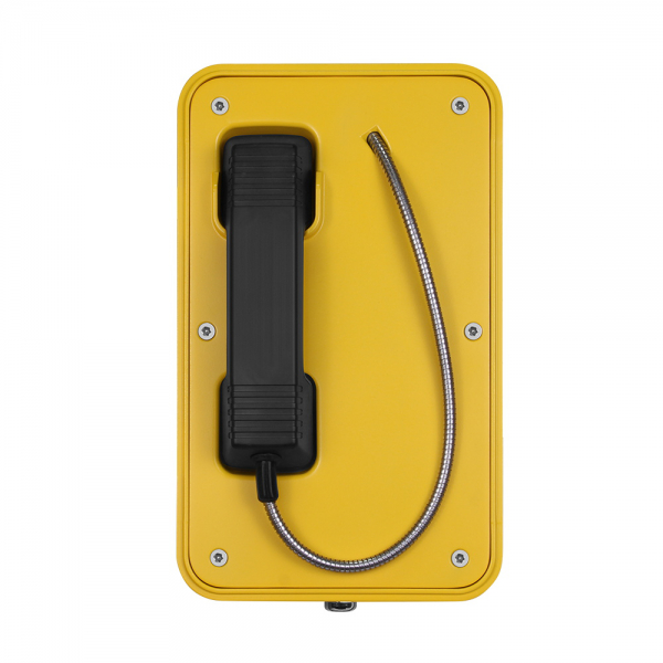 J&R JR103-CB-Analog Weatherproof Telephone, CB without keypad, Yellow