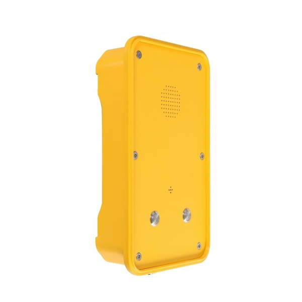 J&R JR104-2B-SIP-IP67 Weatherproof Telephone, 2 Buttons Speed dial Phone, Yellow