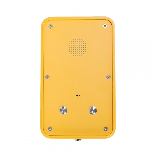 J&R JR104-2B-SIP-IP67 Weatherproof Telephone, 2 Buttons Speed dial Phone, Yellow