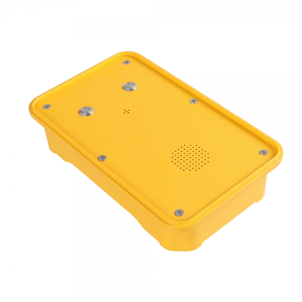 J&R JR104-2B-SIP-IP67 Weatherproof Telephone, 2 Buttons Speed dial Phone, Yellow