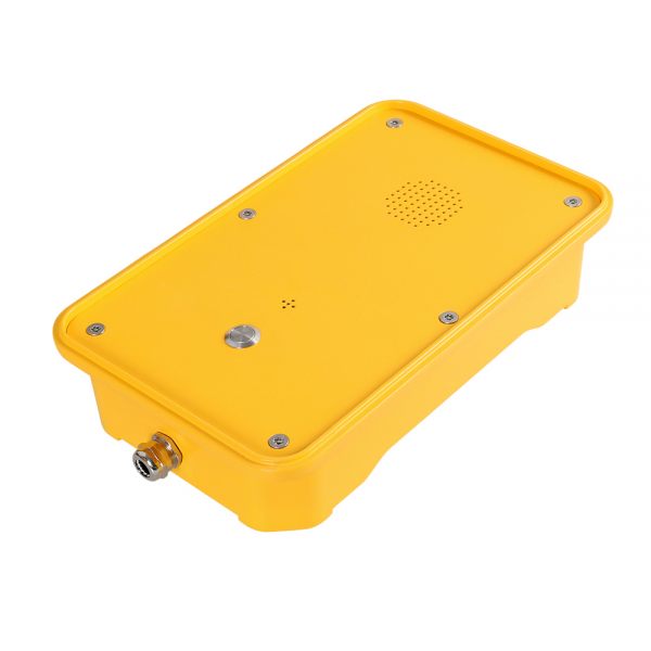 J&R JR104-2B-SIP-IP67 Weatherproof Telephone, 2 Buttons Speed dial Phone, Yellow