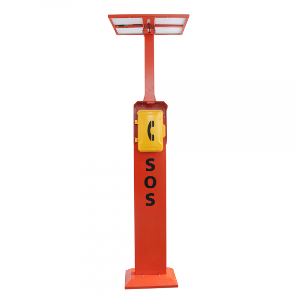 J&R JR102-SC-SP-4G Emergency Telephone pillar, Weatherproof Hands-free Telephone, Solar Panel