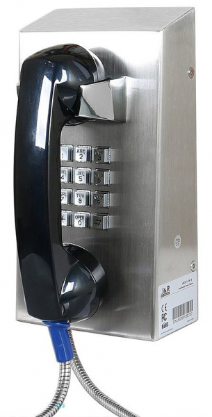 J&R JR201-FK-4G Anti-vandal Telephone, Keypad, Gray