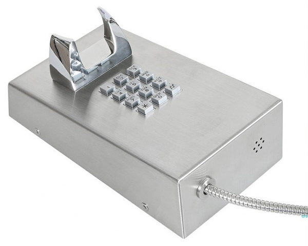 J&R JR201-FK-4G Anti-vandal Telephone, Keypad, Gray