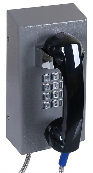 J&R JR201-FK-4G Anti-vandal Telephone, Keypad, Gray