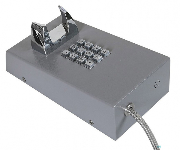 J&R JR201-FK-4G Anti-vandal Telephone, Keypad, Gray