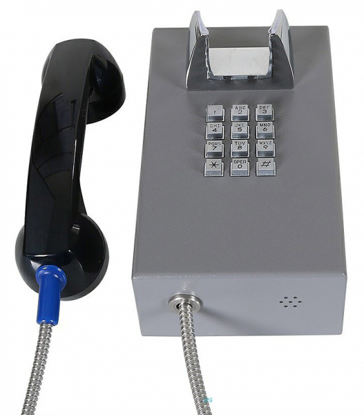J&R JR201-FK-4G Anti-vandal Telephone, Keypad, Gray