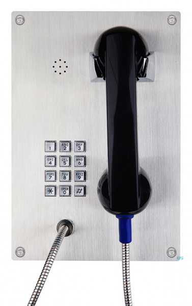 J&R JR208-FK-4G Anti-vandal Telephone, Keypad, Stainless Steel