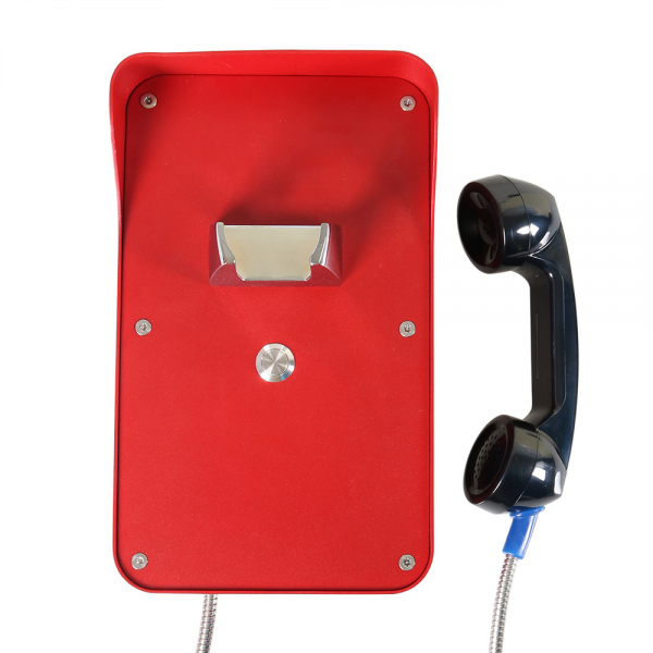 J&R JR210-1B-4G Anti-vandal Telephone, 1 Button, Speed dial Phone, Red