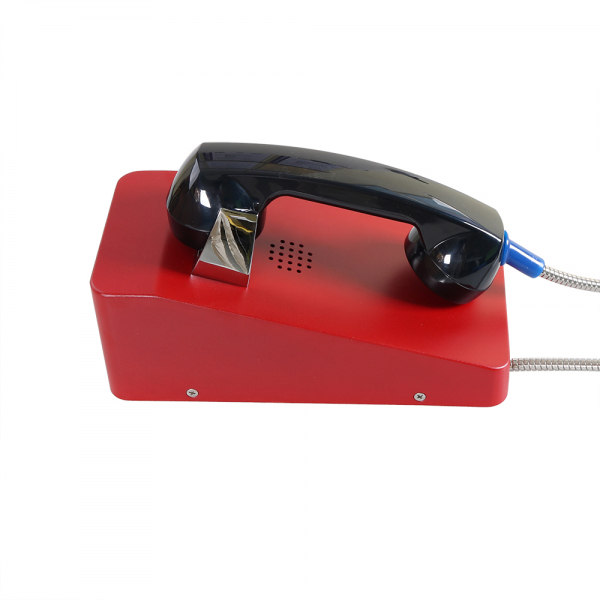 J&R JR211-CB-4G Anti-vandal Telephone, CB without Keypad, Red