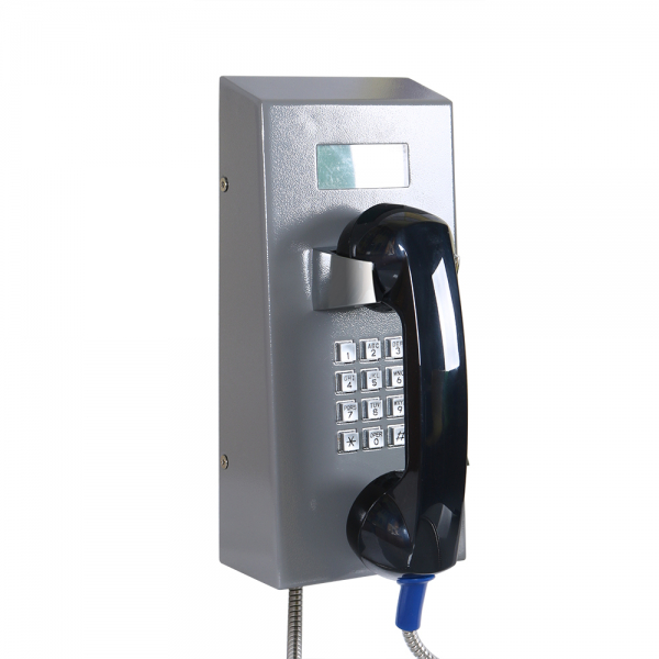 J&R JR212-FK-GSM Anti-vandal Telephone, Keypad, Volume Control, LCD Display, Stainless Steel