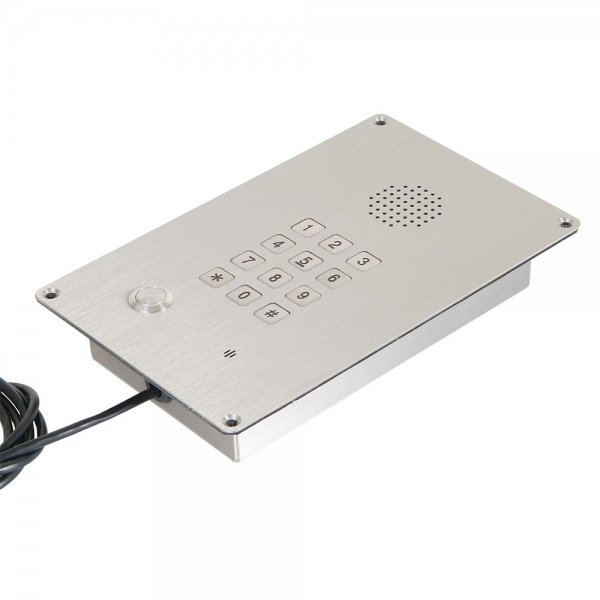 J&R JR309-FK-4G Emergency Telephone, Keypad, 1 Button, stainless steel