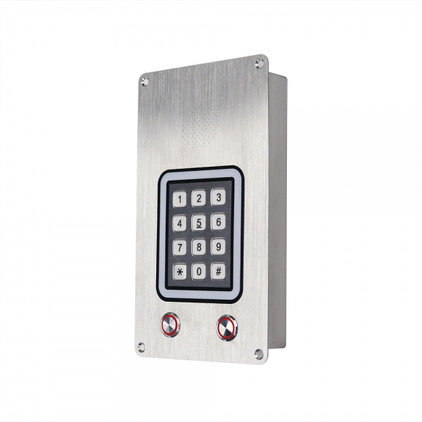 J&R JR309-FK-A-4G Clean Room handsfree telephone / Intercom, 2 Button, Autodial, Stainless steel