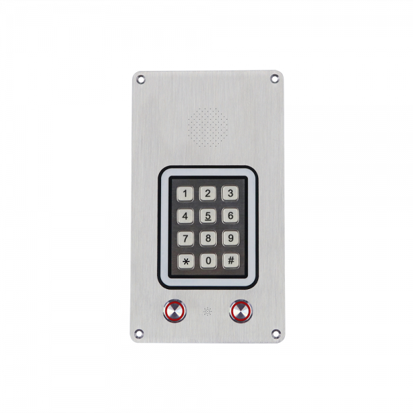 J&R JR309-FK-A-4G Clean Room handsfree telephone / Intercom, 2 Button, Autodial, Stainless steel