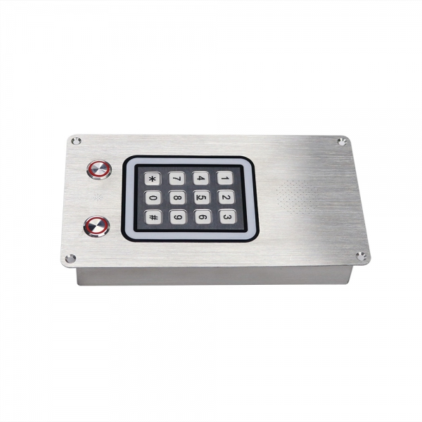 J&R JR309-FK-A-4G Clean Room handsfree telephone / Intercom, 2 Button, Autodial, Stainless steel