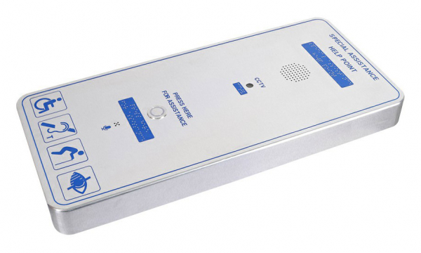 J&R JR315-SC-P-4G Emergency Help Point, 2 Button, Autodial-Phone, stainless steel/Blue