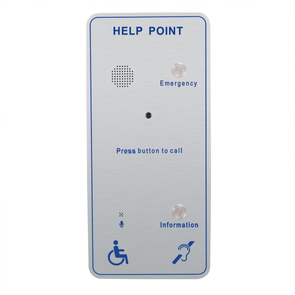 J&R JR315-SC-4G Emergency Video Help Point, 2 Button, stainless steel