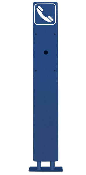 J&R JR315-SC-P-4G Emergency Help Point, 2 Button, Autodial-Phone, stainless steel/Blue