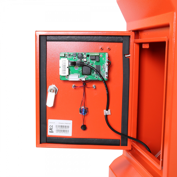 J&R JR330-SC-4G Emergency Telephone, 1 Button, Autodial-Phone, Security Locker, Orange