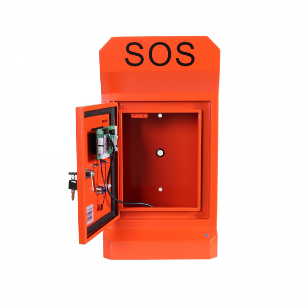 J&R JR330-SC-4G Emergency Telephone, 1 Button, Autodial-Phone, Security Locker, Orange