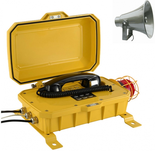 Joiwo Weatherproof Analog Telephone with loudspeaker and flashlight JWAT307