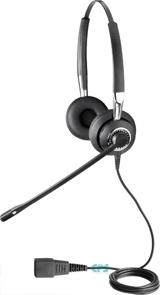 Jabra BIZ 2400 Duo, Noise-Cancelling, Wideband-Headset (QD), Mikrofonarm Free Spin 2489-825-109
