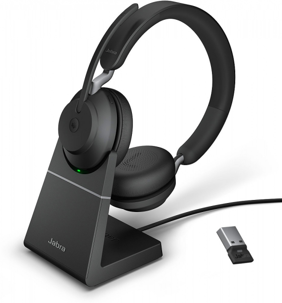 Jabra Evolve2 65 Link380a MS Stereo Stand Black 26599-999-989