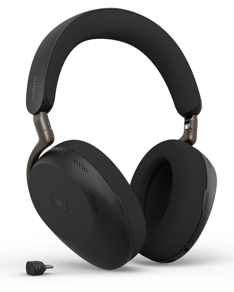 Jabra Evolve3 85 MS, USB-C Dongle Link390c, Schwarz, Wireless-Ladepad 38599-999-889