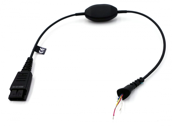 Jabra QD auf Open-End für Ascom mit Mute Funktion 8800-00-98