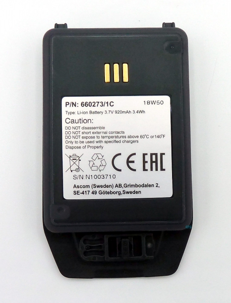 Ascom d81 DECT Original Akku 3,7V, rechargeable Battery pack DH5 660273 NEW
