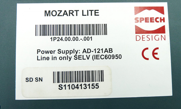 Speech Design Mozart Lite 1P24 Refurbished