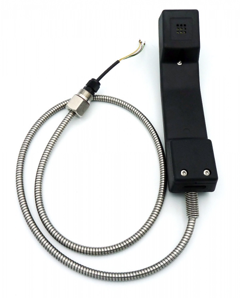 FHF Handset complete with armored cord for ResistTel and ExResistTel FHF9700U003A000-LG
