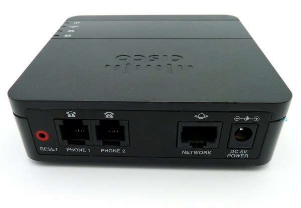 Cisco ATA190 UC 2 Port VoIP/Analog Telephone Adapter, ohne Netzteil, Refurbished