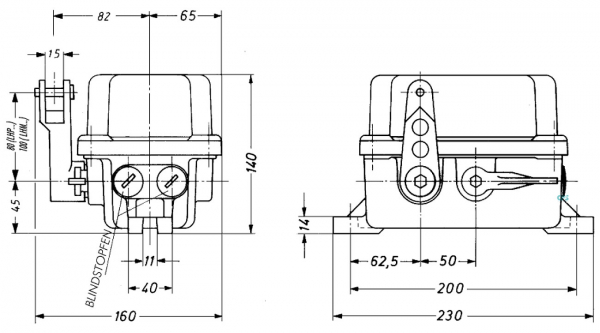 DUK Seilzugnotschalter LHPEw-19/1-B