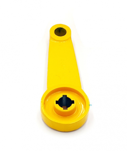 DUK Actuator lever for conveyor belt misalignment switch type LHR..., WITHOUT roller, coated yellow E5104