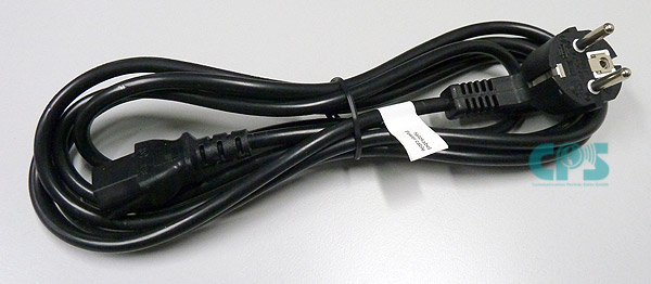 Power cable EU straight plug Typ F, CEE 7/7 to C13 power connector 3m black L30251-U600-A389 L30280-Z600-F105 NEW